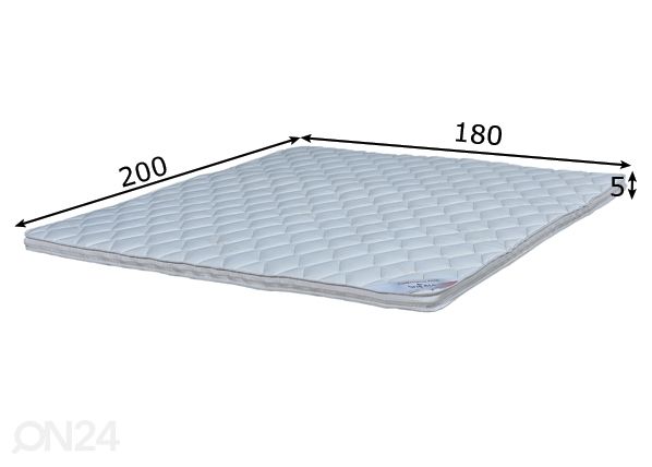 Stroma petauspatja Top Foam 180x200x5 cm mitat