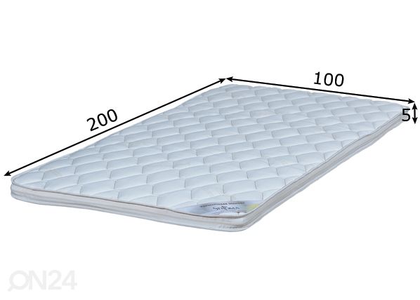 Stroma petauspatja Top Memory 100x200x5 cm mitat