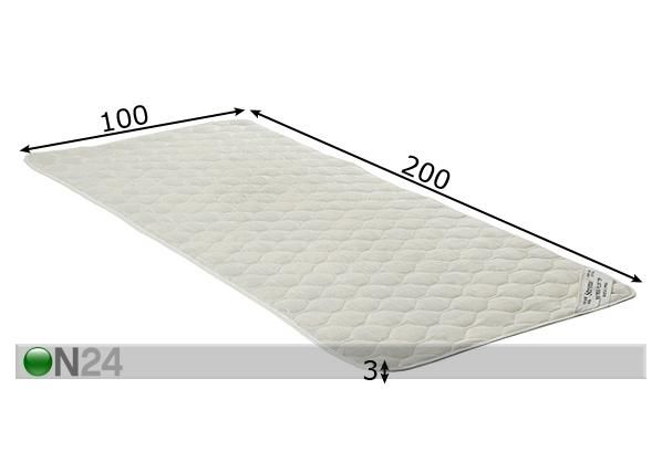 Stroma sijauspatja TOP 100x200 cm mitat