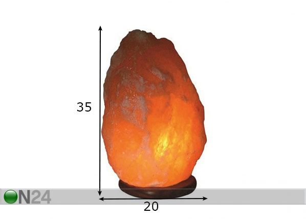 Suolalamppu 20-25 kg mitat