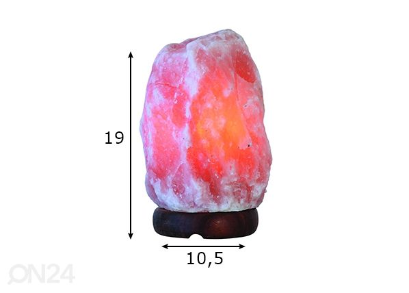 Suolalamppu mitat