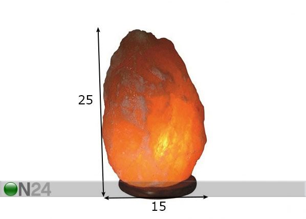 Suolalamppu 5-6 kg mitat