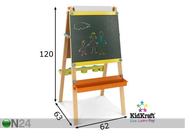 Suuri KidKraft PIIRUSTUSTAULU mitat