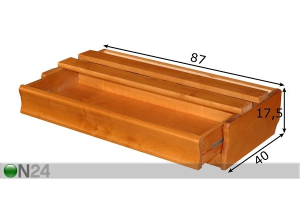 Suuri sokkeli, laatikolla mitat