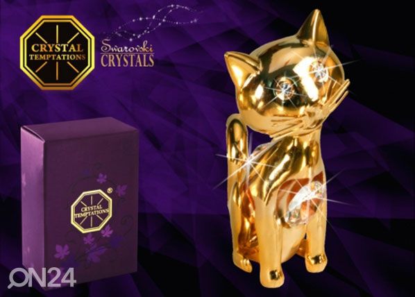 Swarovski kristallinen figuuri Kissa