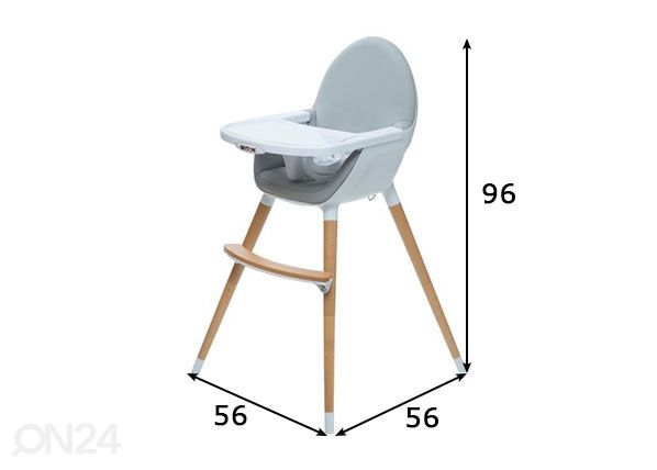 Syöttötuoli BRITTON FIKA mitat
