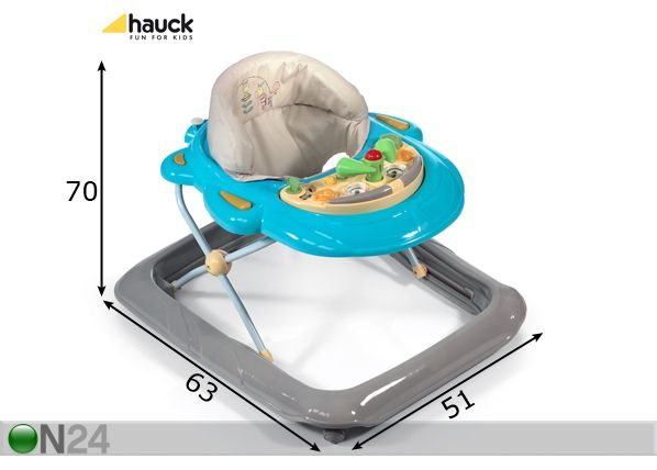 Taaperotuoli HAUCK PLAYER LITTLE WORLD mitat