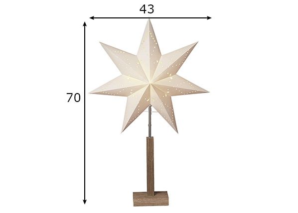Tähti Karo 70 cm mitat