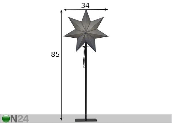 Tähti OZEN metallijalalla 85 cm