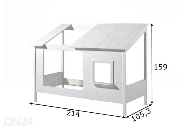 Talosänky House 90x200 cm mitat