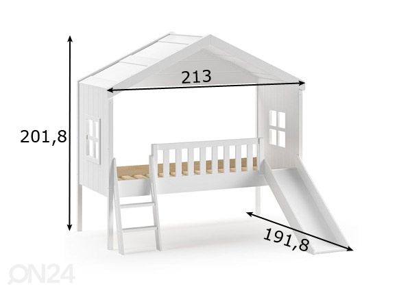 Talosänky House 90x200 cm mitat