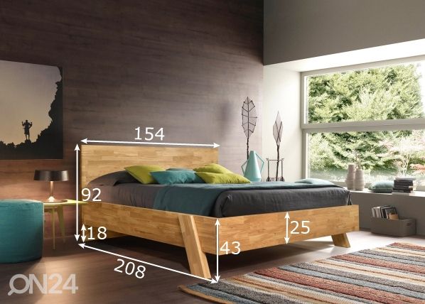 Tammi sänky Emma 140х200 cm mitat
