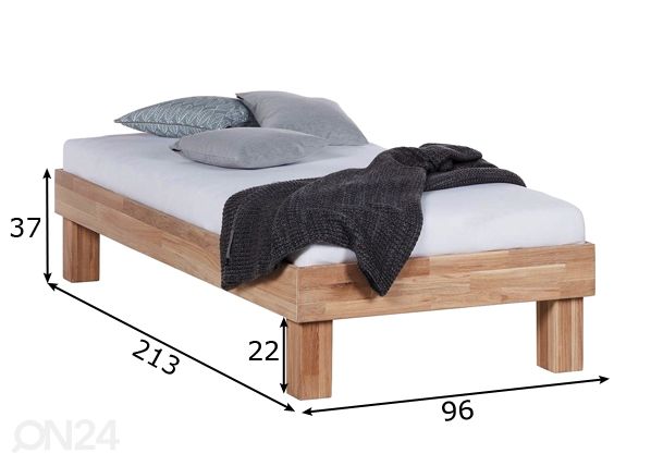 Tammi sänky Judith 90х200 cm mitat
