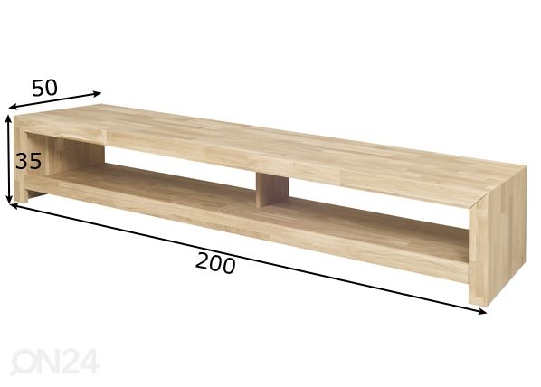 Tammi TV-taso Kirea 200 cm mitat