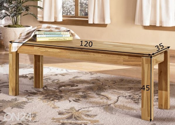 Tammipenkki Provence 4 120 cm mitat
