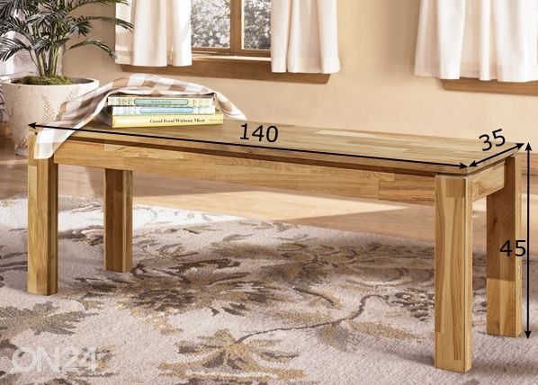 Tammipenkki Provence 4 140 cm mitat