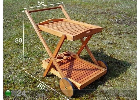 Tarjoiluvaunu TORINO mitat