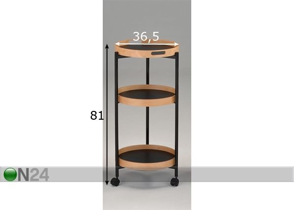 Tarjouluvaunu-pöytä BRONNESUND 1 mitat