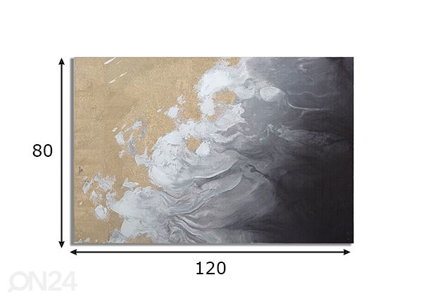 Taulu Action 120x80 cm mitat