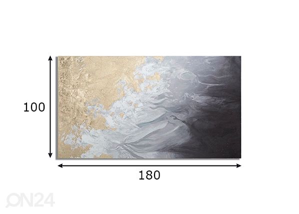 Taulu Action 180x100 cm mitat
