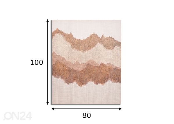 Taulu Browny 80x100 cm mitat