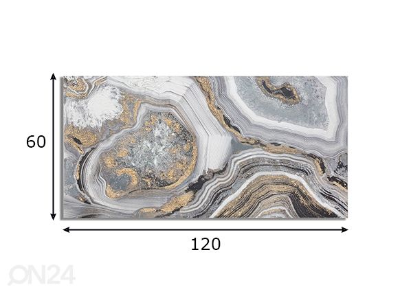 Taulu Goldage 100x80 cm mitat