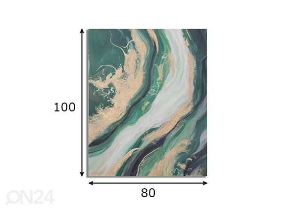 Taulu Greenery 80x100 cm mitat