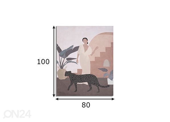 Taulu Lady-C 80x100 cm mitat
