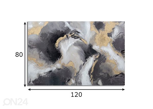Taulu Richy 120x80 cm mitat