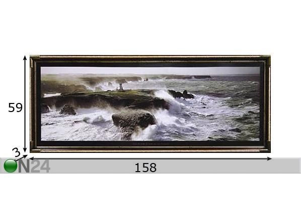 Taulu SEA 158x59 cm mitat