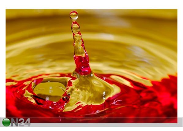 Taulu WATER SPLASH RED 76x50 cm
