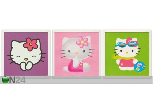 Taulut HELLO KITTY 32x32 cm, 3 kpl