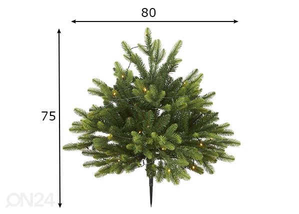 Tekokuusi 75 cm mitat