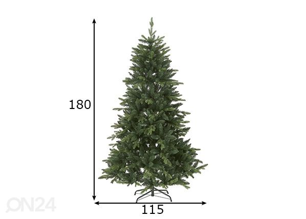 Tekokuusi Bergen 180 cm mitat