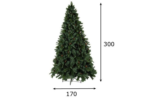 Tekokuusi kävyillä oronto 300cm mitat