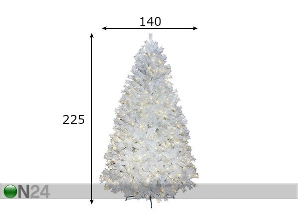 Tekokuusi ONTARIO LED 225 cm mitat