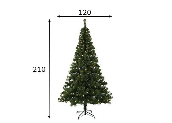 Tekokuusi Ottawa LED 210 cm mitat
