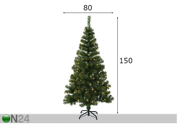 Tekokuusi OTTAWA LED valoilla 150 cm mitat