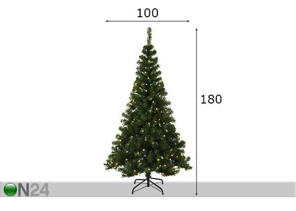 Tekokuusi Ottawa LED valoilla 180 cm mitat