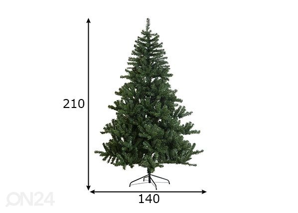 Tekokuusi Quebec 210 cm mitat