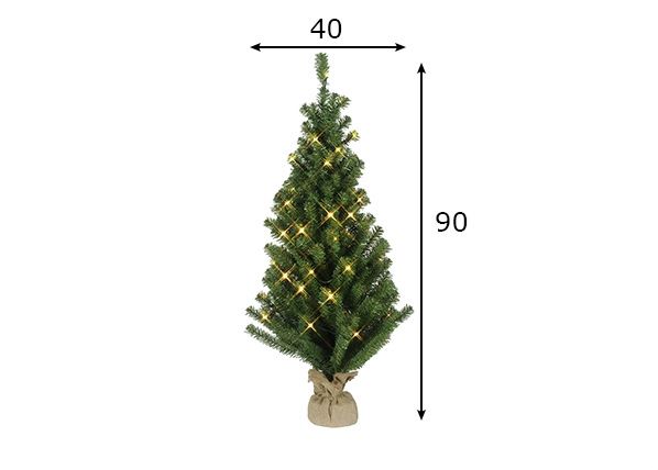 Tekokuusi Toppy LED valoilla 90 cm mitat