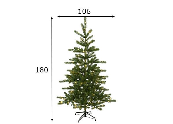 Tekokuusi Visby LED 180 cm mitat