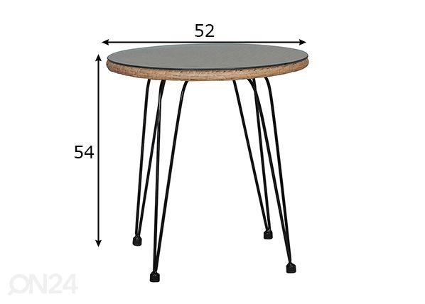 Terassipöytä mitat