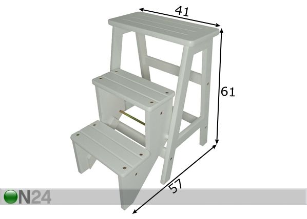 Tikastuoli STEPIN mitat