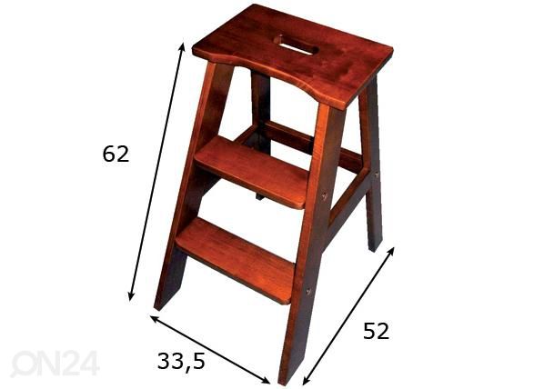 Tikastuoli Stepper mitat