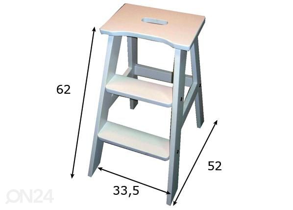 Tikastuoli Stepper mitat