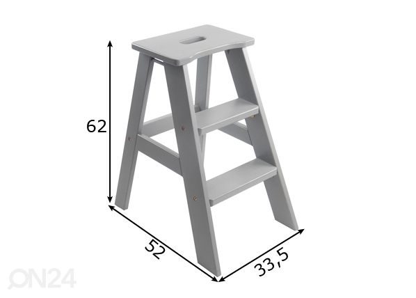 Tikastuoli Stepper mitat