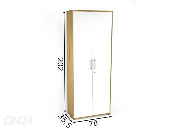 Toimistokaappi Dallas 87 mitat