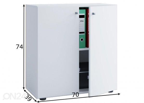 Toimistokaappi Lona L 70 cm mitat