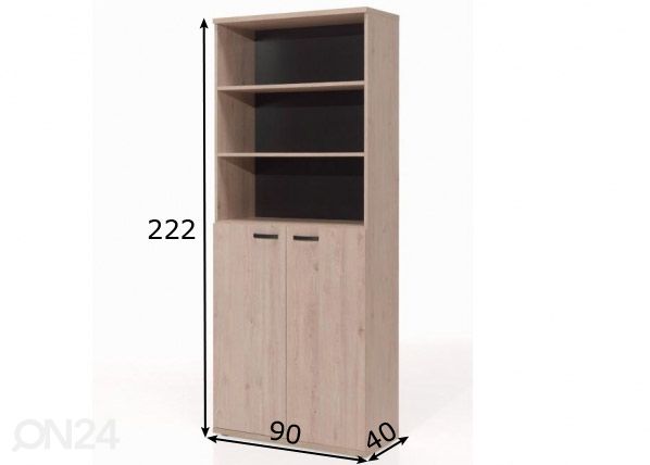 Toimistokaappi Rio1 kevättammi mitat